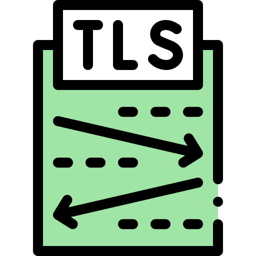 tlsプロトコル Detailed Rounded Lineal color icon