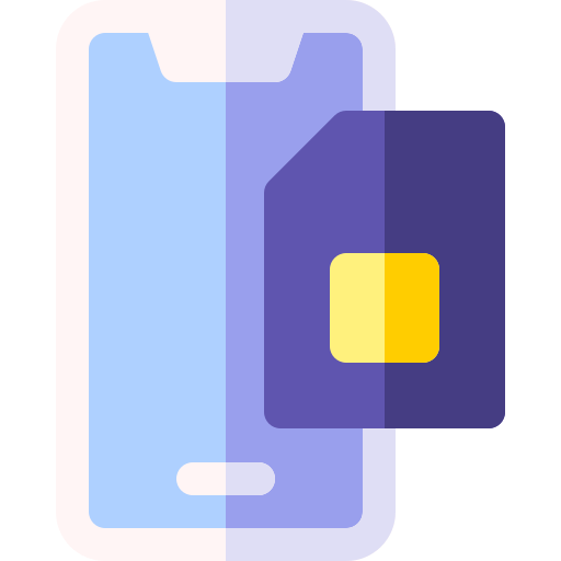 simカード Basic Rounded Flat icon