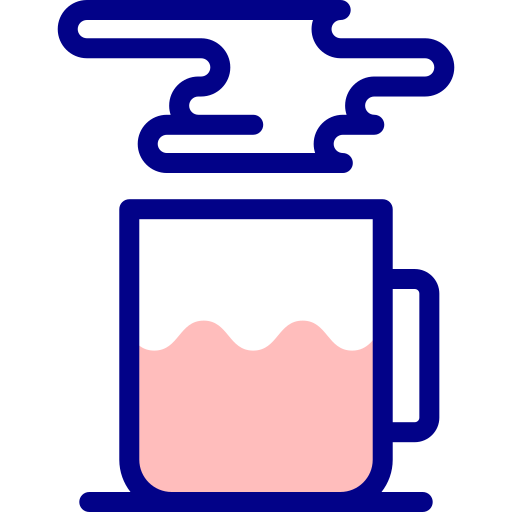 コーヒーカップ Detailed Mixed Lineal color icon