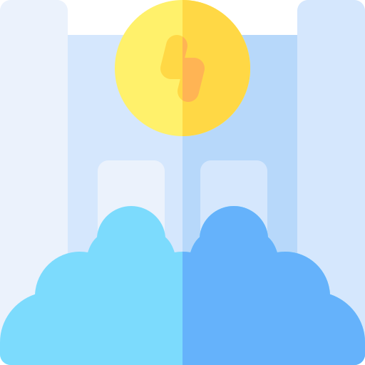 水力発電 Basic Rounded Flat icon