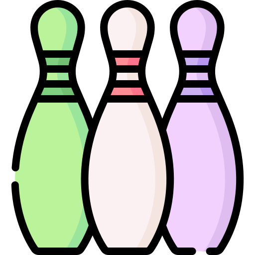 bowling pinnen Special Lineal color icoon