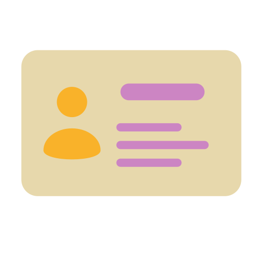 personalausweis Generic Flat icon