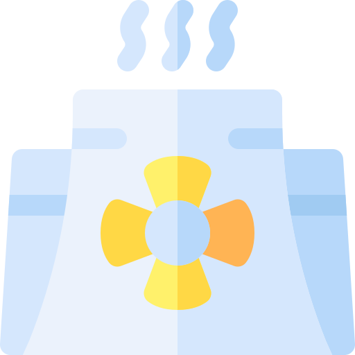 原子力発電所 Basic Rounded Flat icon