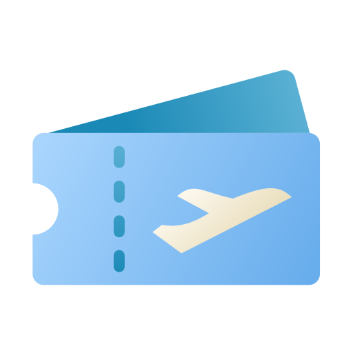 karta pokładowa Generic Flat Gradient ikona
