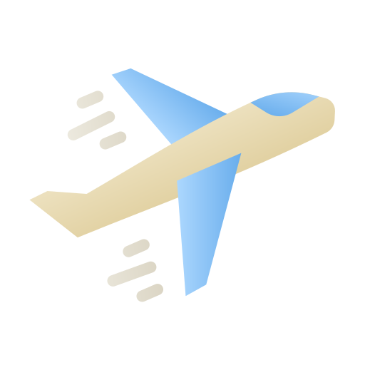 vliegtuig Generic Flat Gradient icoon