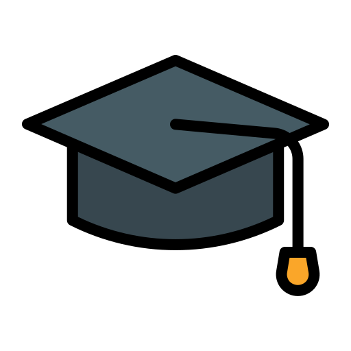 卒業帽 Generic Outline Color icon