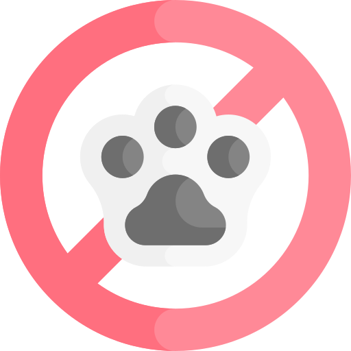 No pets Kawaii Flat icon