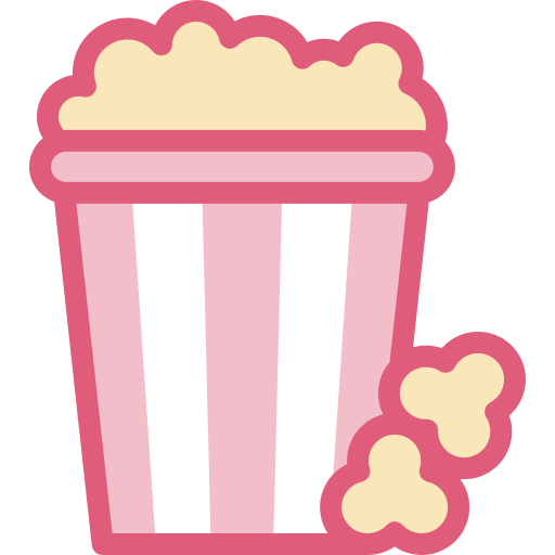Popcorn Detailed color Lineal color icon