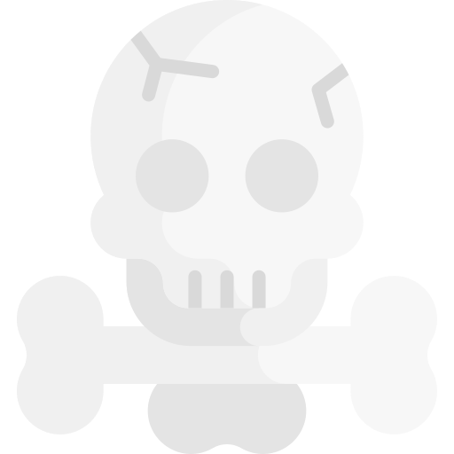 skelet Kawaii Flat icoon