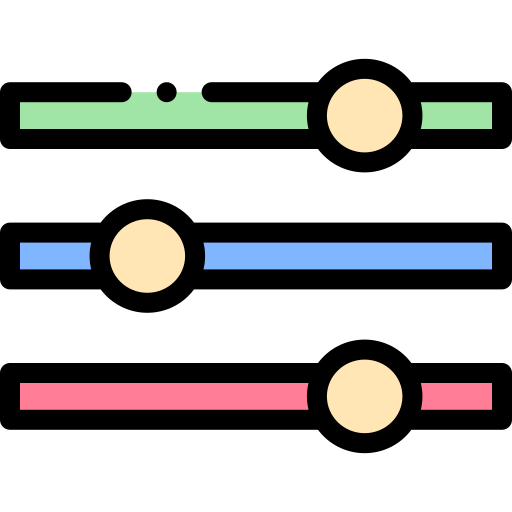 die einstellungen Detailed Rounded Lineal color icon