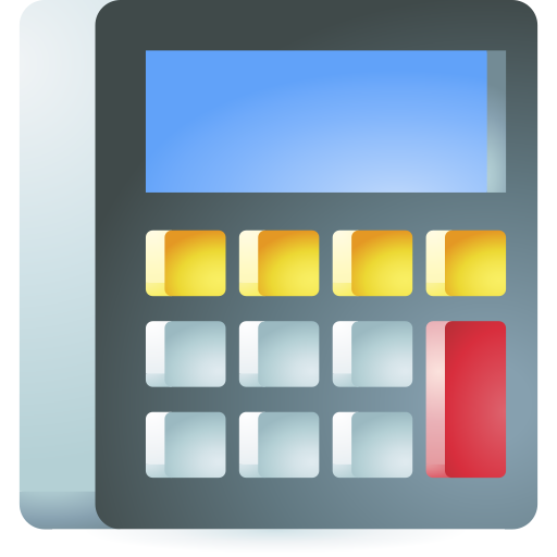 Calculator 3D Toy Gradient icon