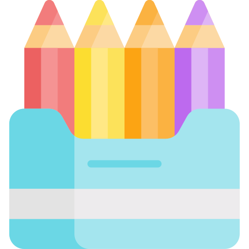Цветные карандаши Generic Flat иконка