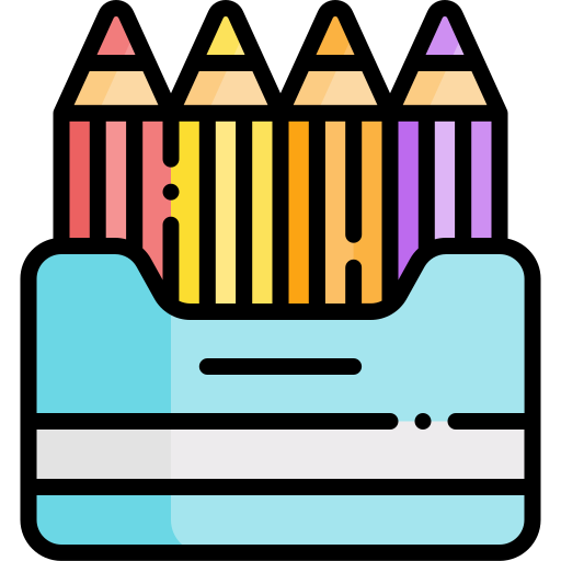 lapices de colores Generic Outline Color icono