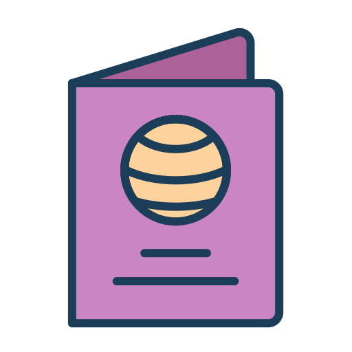 Passport Generic Outline Color icon