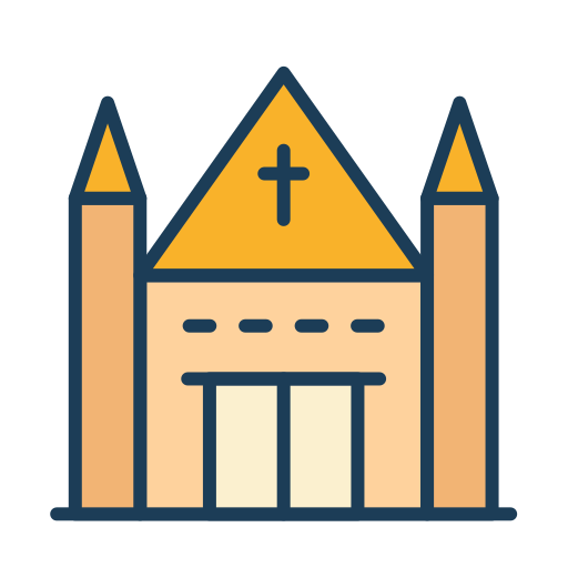 Church Generic Outline Color icon