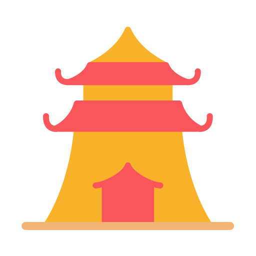 chinese tempel Generic Flat icoon