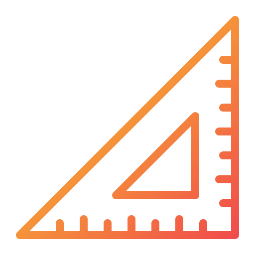 三角定規 Generic Gradient icon