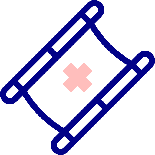 Stretcher Detailed Mixed Lineal color icon