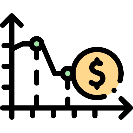tasa de interés Detailed Rounded Lineal color icono