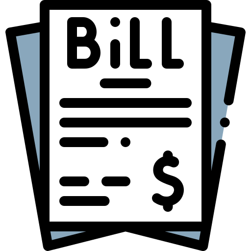 Bill Detailed Rounded Lineal color icon