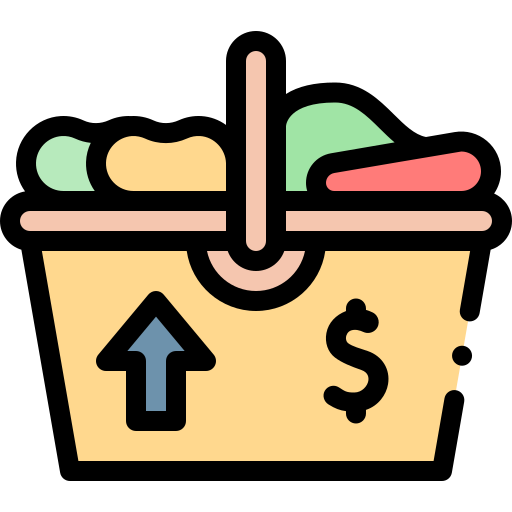 Grocery Detailed Rounded Lineal color icon