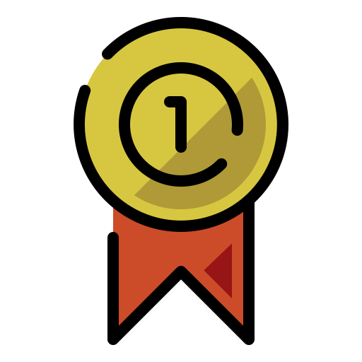 1st place Generic Outline Color icon