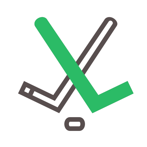 palos de hockey Generic Fill & Lineal icono