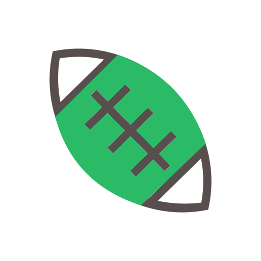 Мяч для регби Generic Fill & Lineal иконка