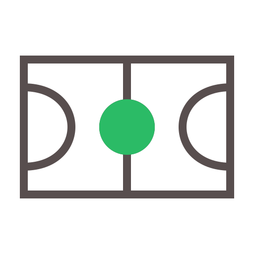 cancha de baloncesto Generic Fill & Lineal icono