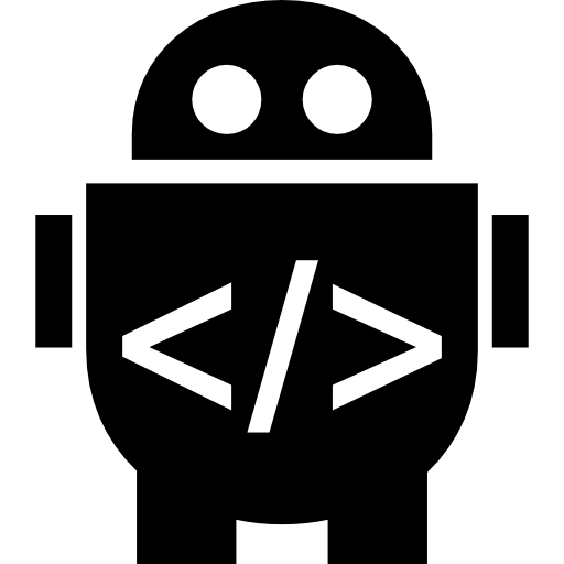 codice robotico  icona