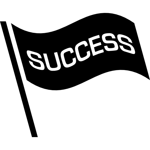 bandiera di successo  icona