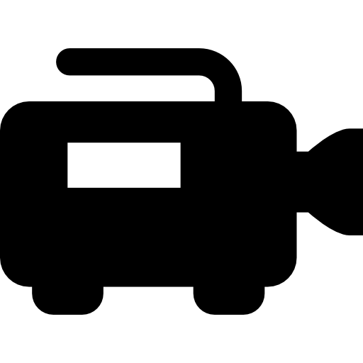 Video camera side view  icon