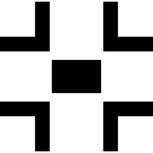 símbolo de botón de interfaz de colapso  icono