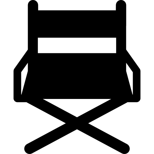 vista frontal da cadeira do diretor  Ícone