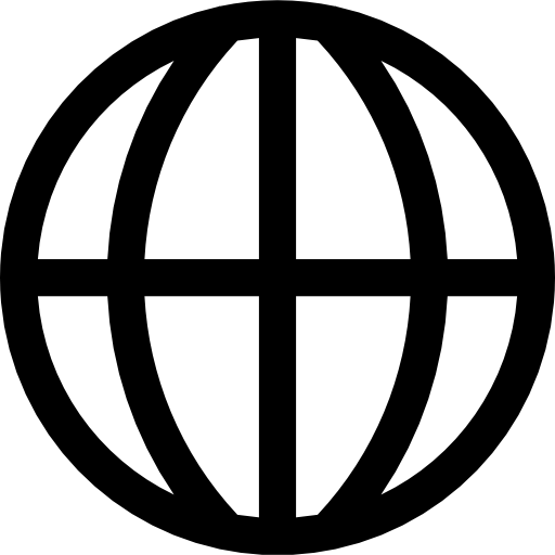 símbolo circular da grade do planeta  Ícone