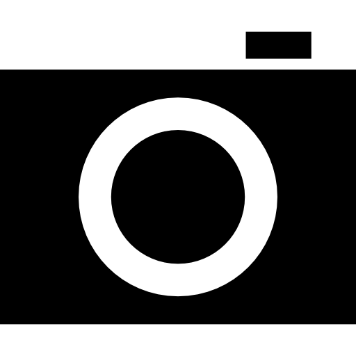 widok z przodu aparatu fotograficznego  ikona
