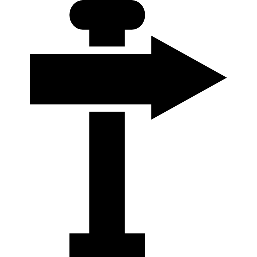 señal de flecha derecha  icono