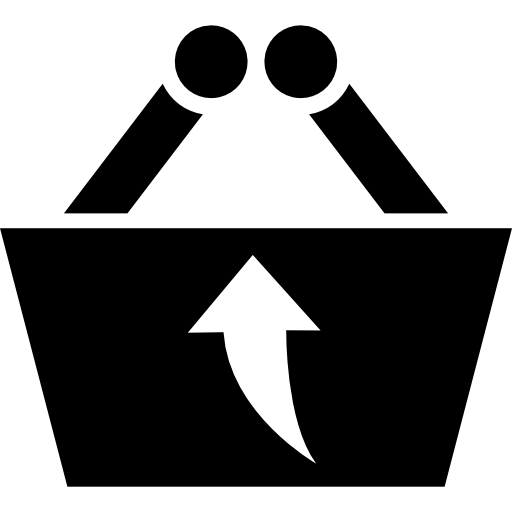 aus dem korb kommerzielles symbol  icon