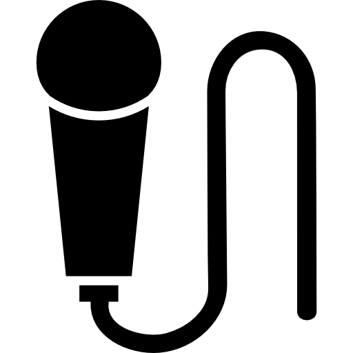 narzędzie audio do mikrofonu z przewodem  ikona