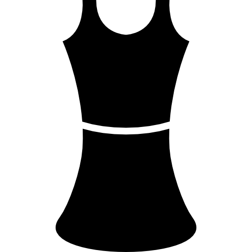 Fashion black dress  icon