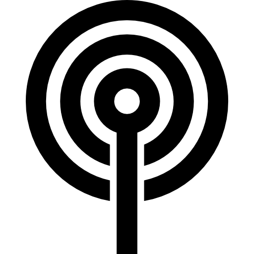 símbolo de podcast  Ícone