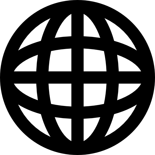 internet planetary circulr grid symbol  icon