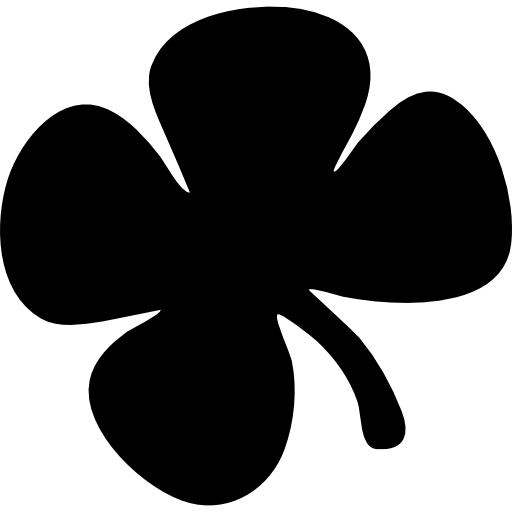 sylwetka naturalnego kształtu liścia  ikona