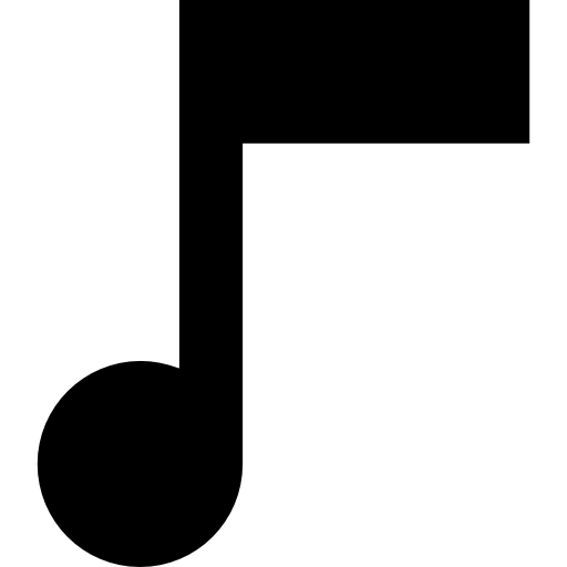 Musical note symbol  icon