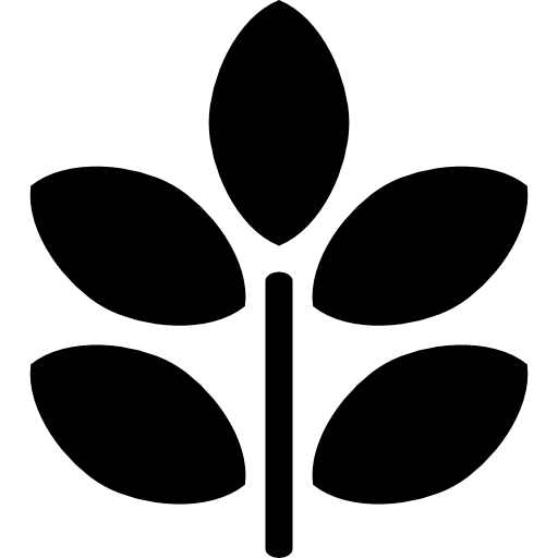 gałąź rośliny z liśćmi  ikona