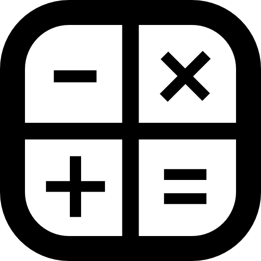 símbolo da interface da calculadora  Ícone