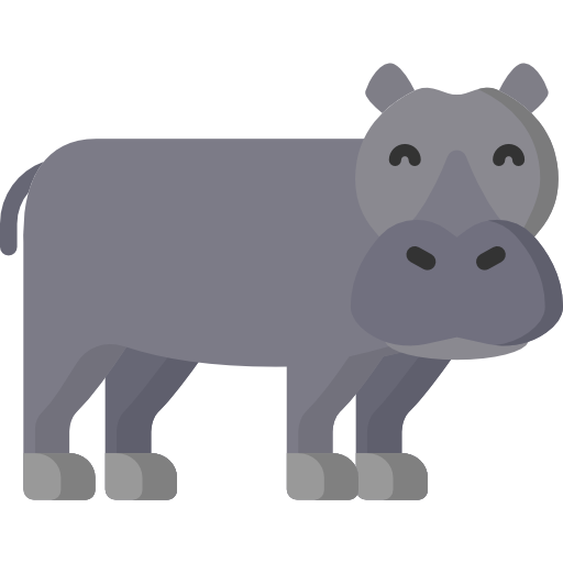 hipopotam Special Flat ikona
