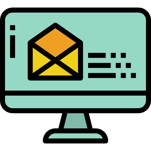 correo electrónico Becris Lineal color icono