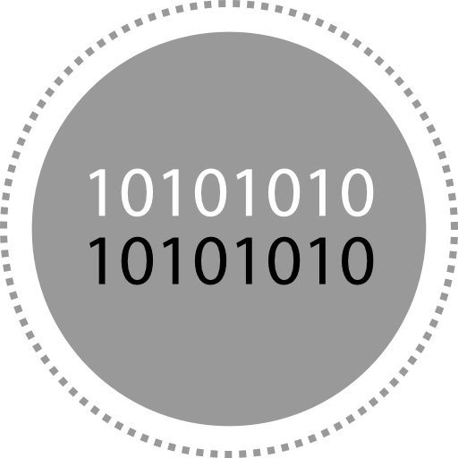 código binario Alfredo Hernandez Flat icono