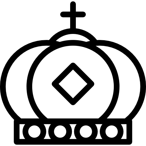 korona Detailed Rounded Lineal ikona